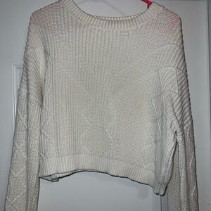 Fashion nova women’s size medium white sweater